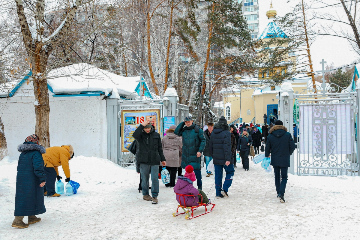 Крещенские купания в Астане в 2020 году - фото 7