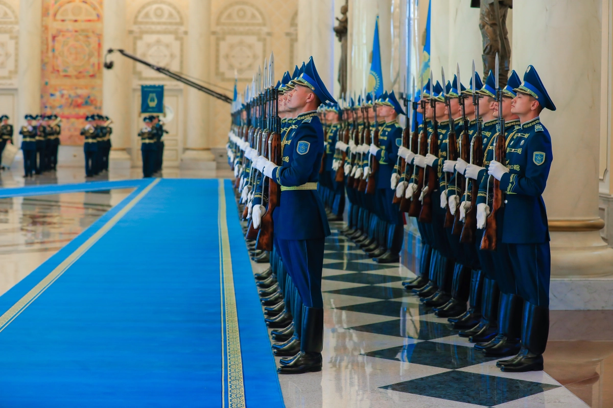 Торжественная церемония встречи президента Турецкой Республики Реджепа Тайипа Эрдогана состоялась в Акорде - фото 11