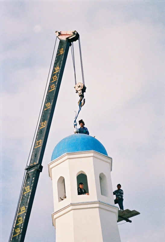 Установка полумесяца мечети "Бекет ата" - фото 7